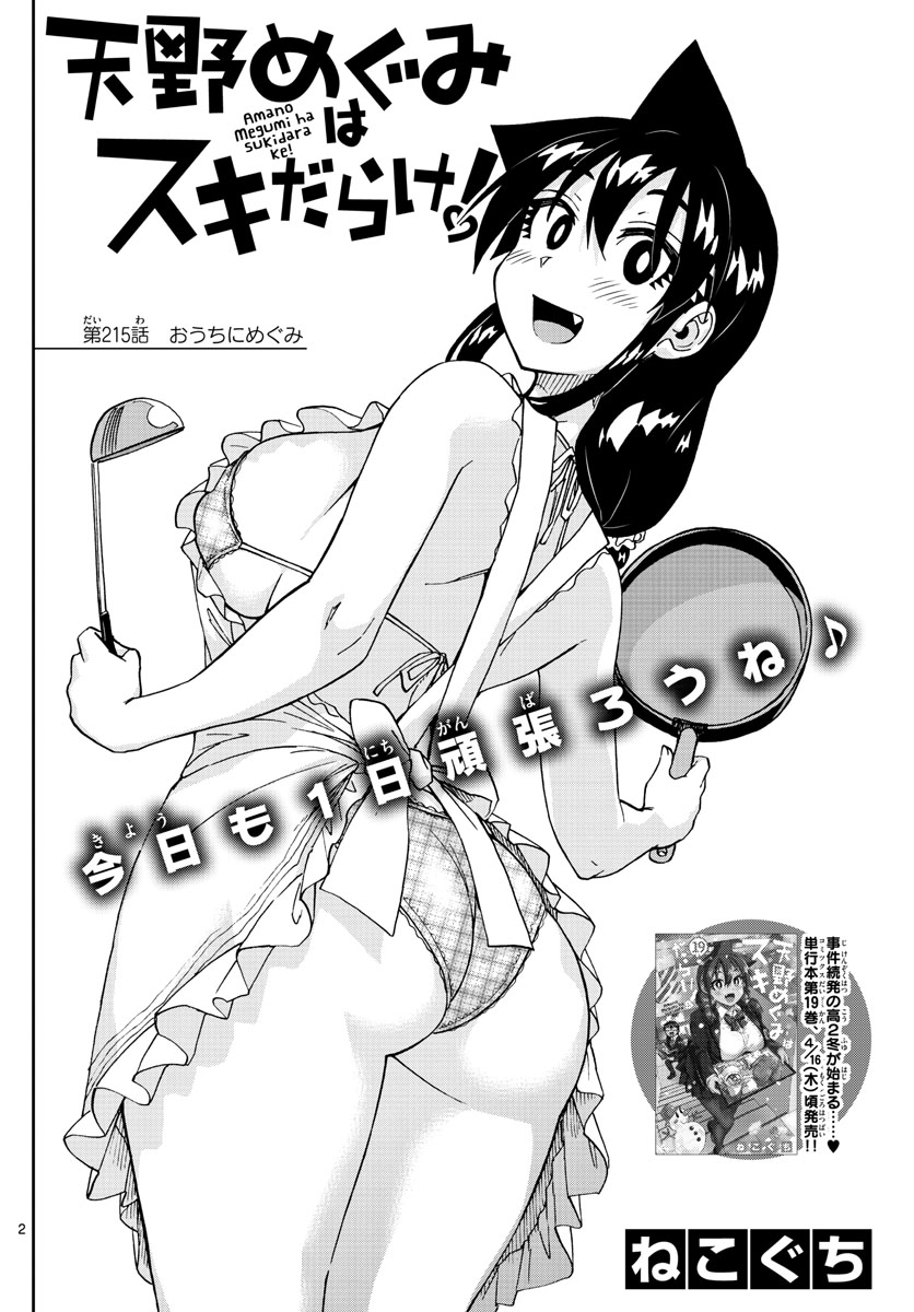 AMANO MEGUMI WA SUKI DARAKE! - RAW Chapter 215 page 2 - nihonkuni.com
