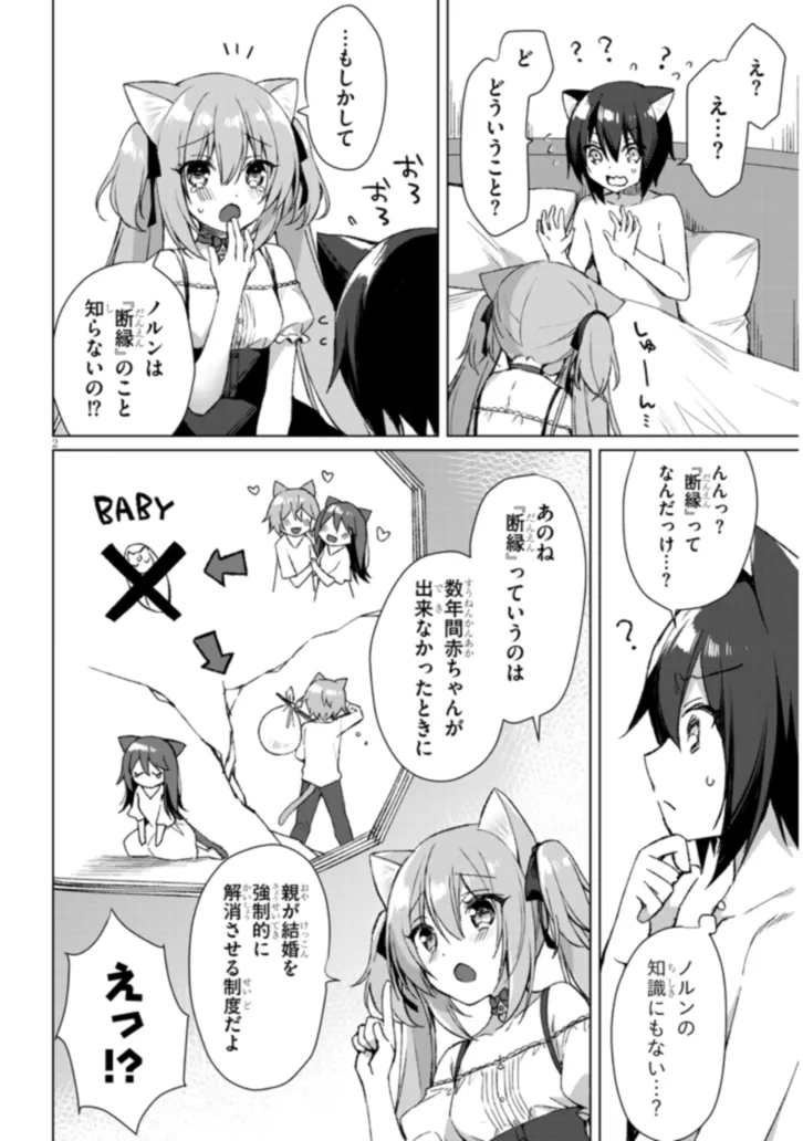 BOKU NO RISOU NO ISEKAI SEIKATSU - TENSEI SHITARA KEMOMIMI MUSUME DARAKE NO SEKAI DE HAREM NI Chapter 2.1 page 2 - nihonkuni.com