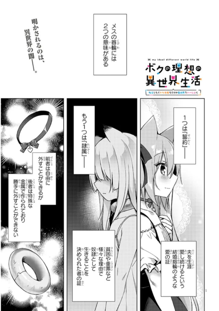 BOKU NO RISOU NO ISEKAI SEIKATSU - TENSEI SHITARA KEMOMIMI MUSUME DARAKE NO SEKAI DE HAREM NI Chapter 3.1 page 1 - nihonkuni.com
