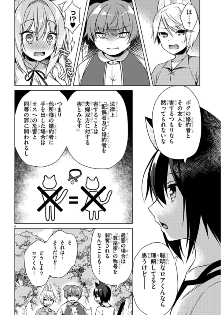 BOKU NO RISOU NO ISEKAI SEIKATSU - TENSEI SHITARA KEMOMIMI MUSUME DARAKE NO SEKAI DE HAREM NI Chapter 7.1 page 8 - nihonkuni.com