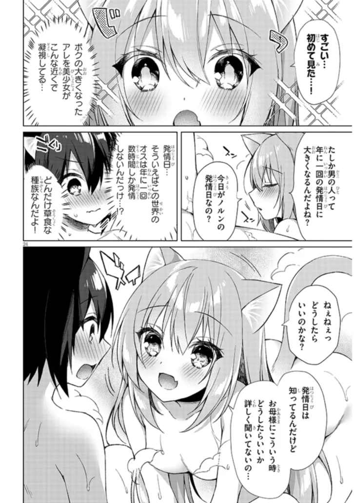 BOKU NO RISOU NO ISEKAI SEIKATSU - TENSEI SHITARA KEMOMIMI MUSUME DARAKE NO SEKAI DE HAREM NI Chapter 1 page 24 - nihonkuni.com
