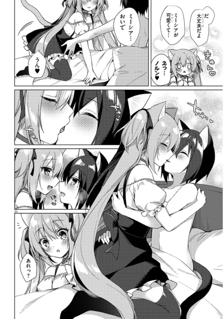 BOKU NO RISOU NO ISEKAI SEIKATSU - TENSEI SHITARA KEMOMIMI MUSUME DARAKE NO SEKAI DE HAREM NI Chapter 1 page 34 - nihonkuni.com