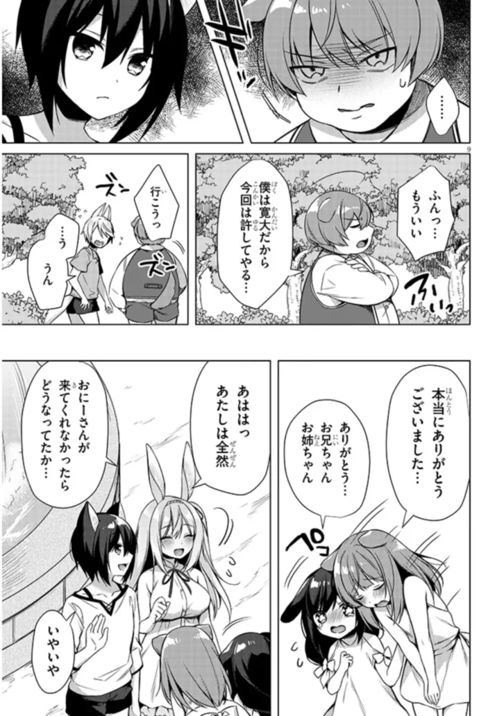 BOKU NO RISOU NO ISEKAI SEIKATSU - TENSEI SHITARA KEMOMIMI MUSUME DARAKE NO SEKAI DE HAREM NI Chapter 7.1 page 9 - nihonkuni.com