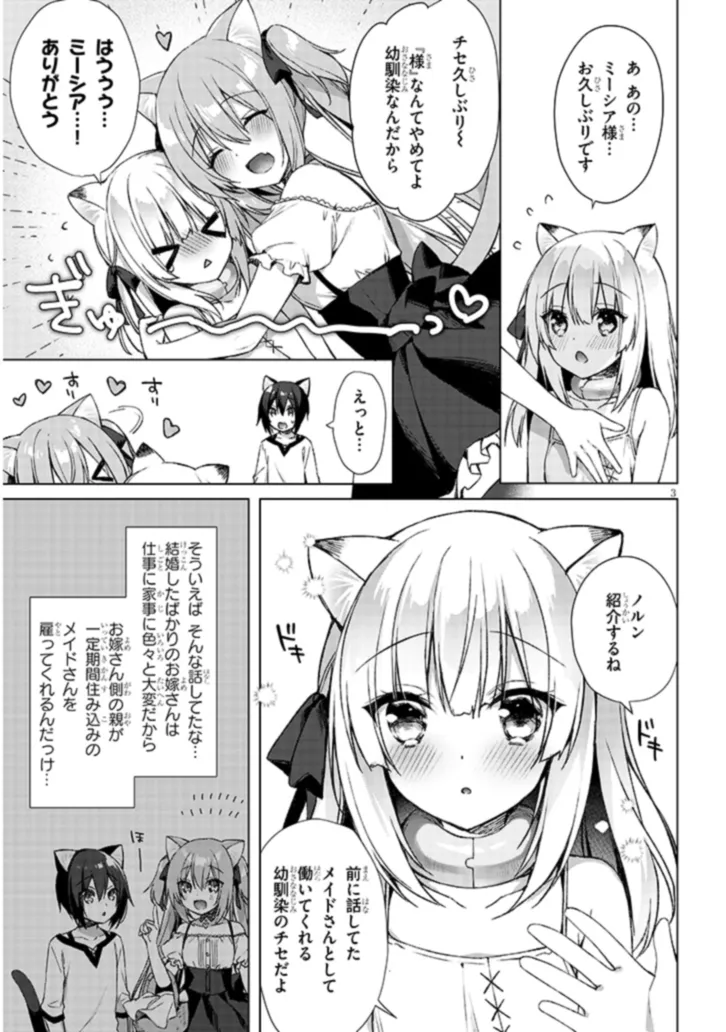 BOKU NO RISOU NO ISEKAI SEIKATSU - TENSEI SHITARA KEMOMIMI MUSUME DARAKE NO SEKAI DE HAREM NI Chapter 3.1 page 3 - nihonkuni.com