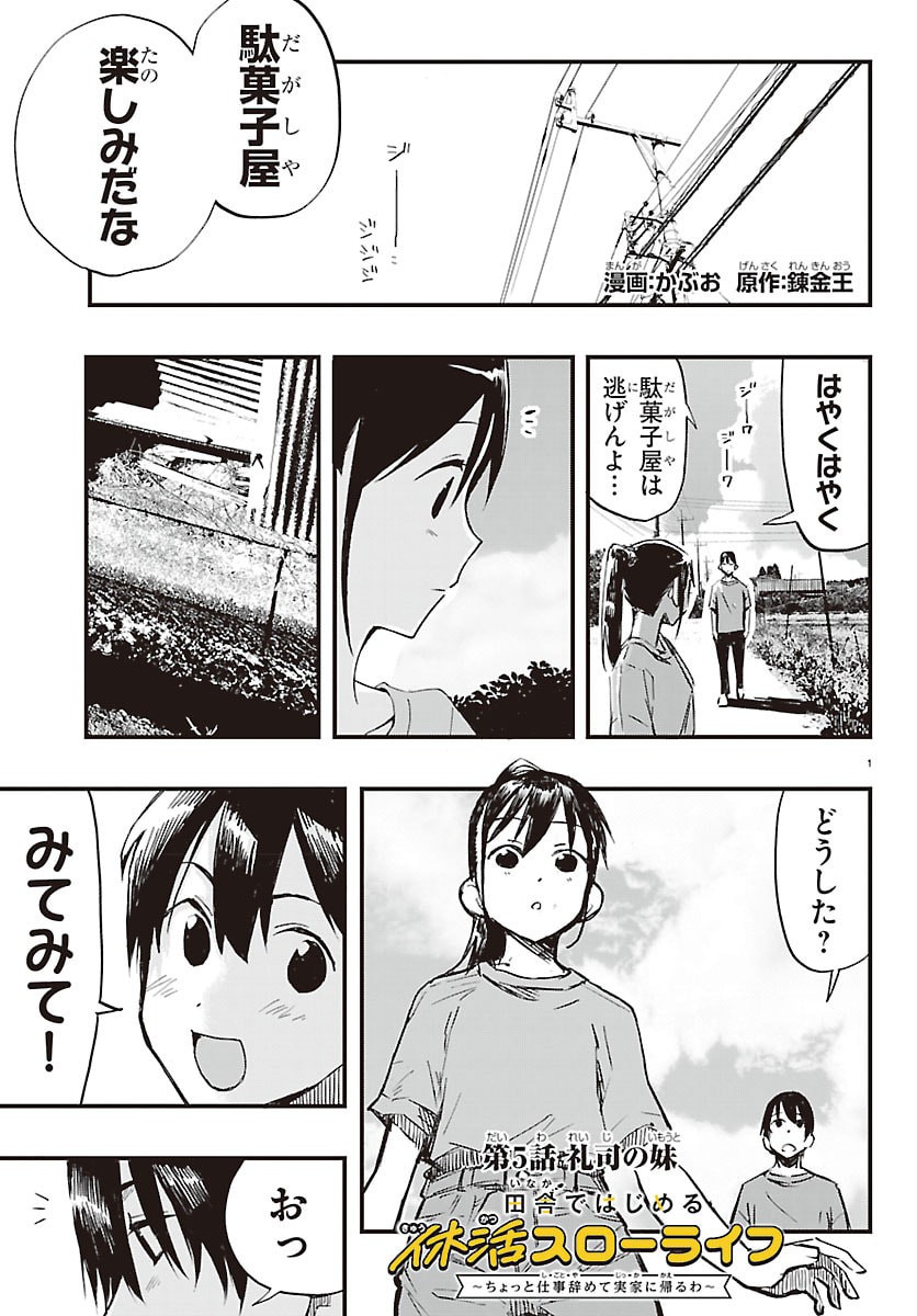 INAKA DE HAJIMERU KYUUKATSU SLOW LIFE ~CHOTTO SHIGOTO YAMETE JIKKA NI KAERU WA~ Chapter 5 page 1 - nihonkuni.com