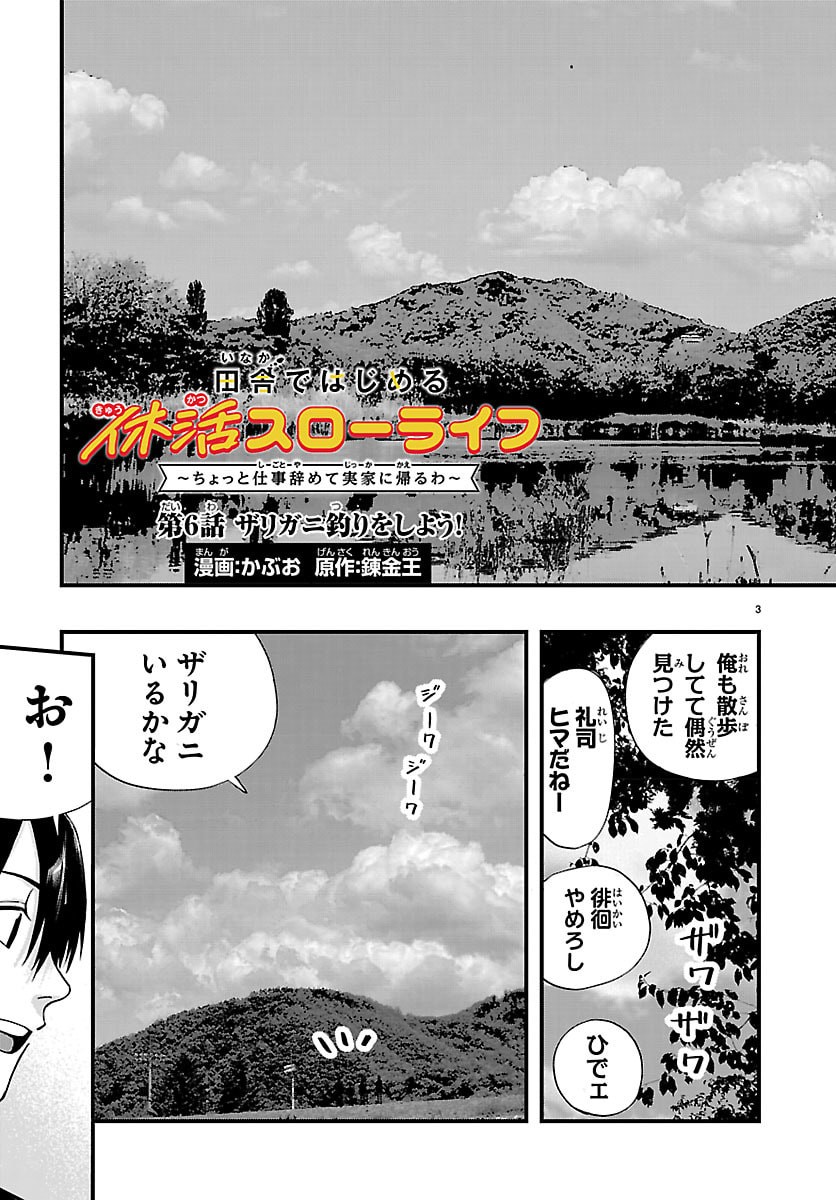 INAKA DE HAJIMERU KYUUKATSU SLOW LIFE ~CHOTTO SHIGOTO YAMETE JIKKA NI KAERU WA~ Chapter 6 - Page 3