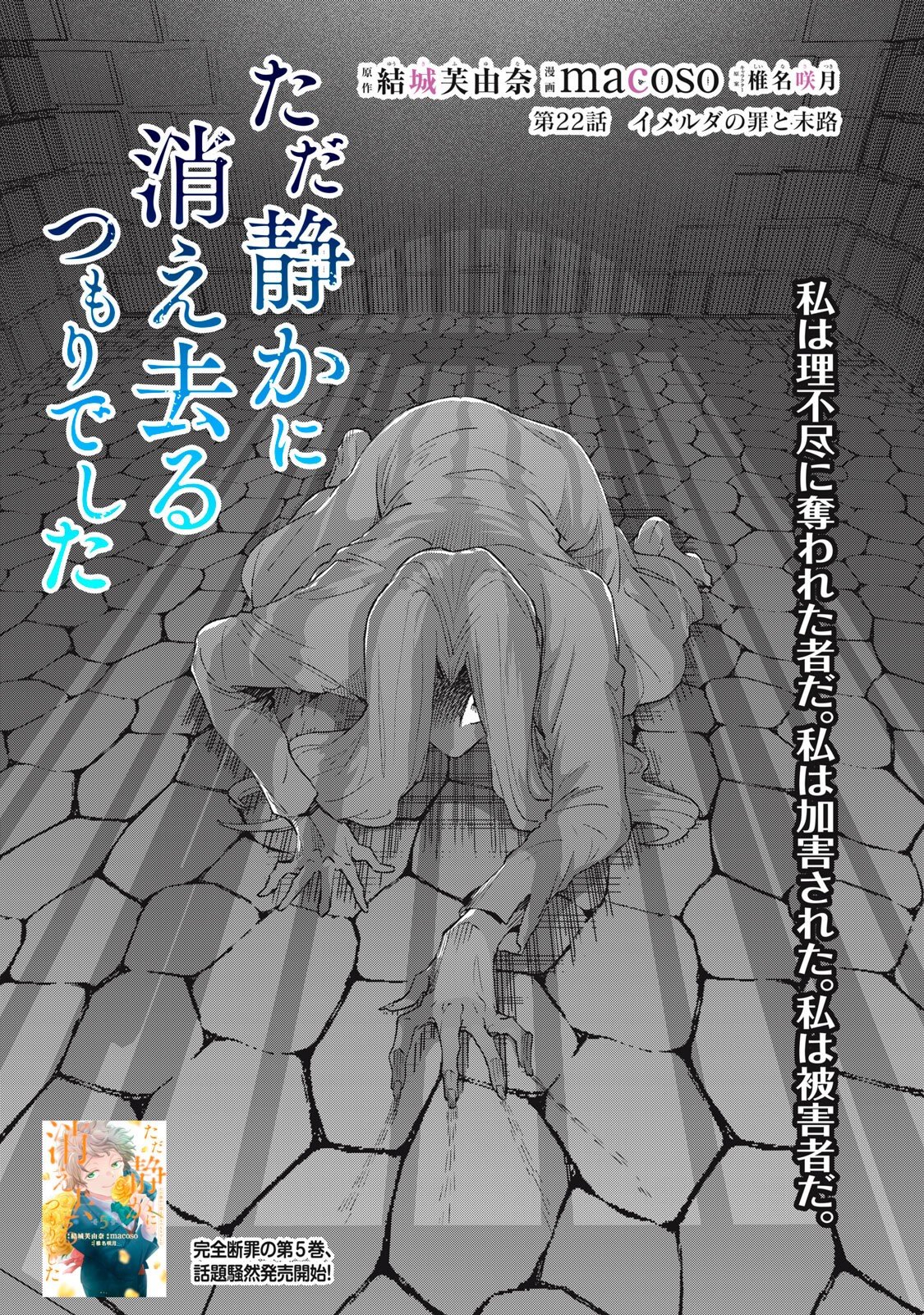 Read TADA SHIZUKA NI KIESARU TSUMORI DESHITA Chapter 22.1 [High Quality / Full] - Page 1 - nicomanga.net
